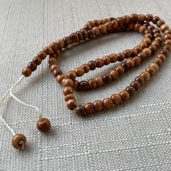 Prayer Tasbeeh Islamic Beads Handmade Real Wood Beads Muslim Tasbeh - Picture 2 of 8
